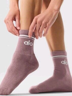 SOLD OUT New Unisex Half-Crew Throwback Sock Smoky Quartz Sz Medium
